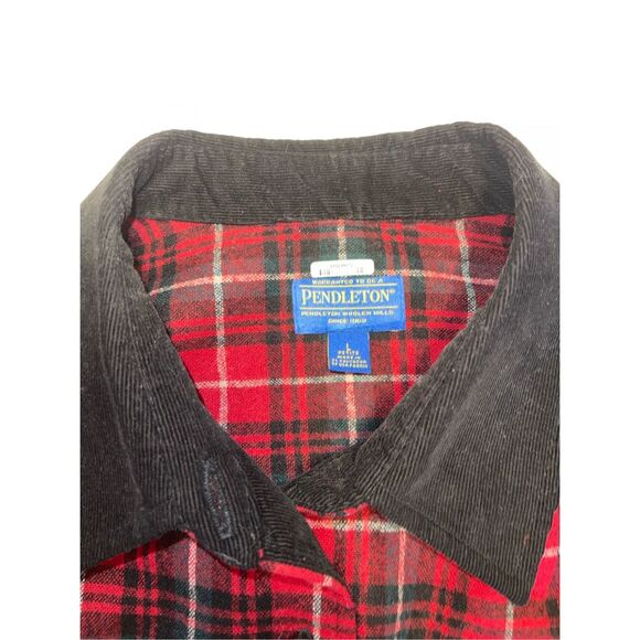 Pendleton Woolen Mills Red Plaid Western Wool Shirt Womens Size L  A38 - Picture 4 of 7
